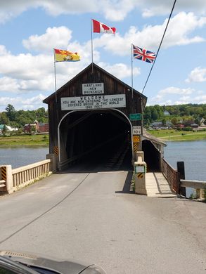 Hartland Bridge – Hartland, New Brunswick - Atlas Obscura