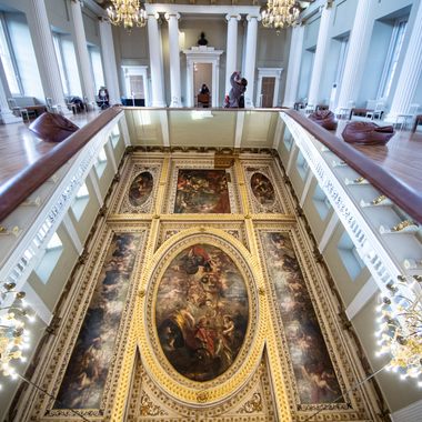 The Whitehall Banqueting House is full of topsy-turvy views.