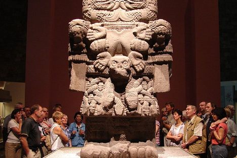 Coatlicue, the devouring mother goddess and admirers.