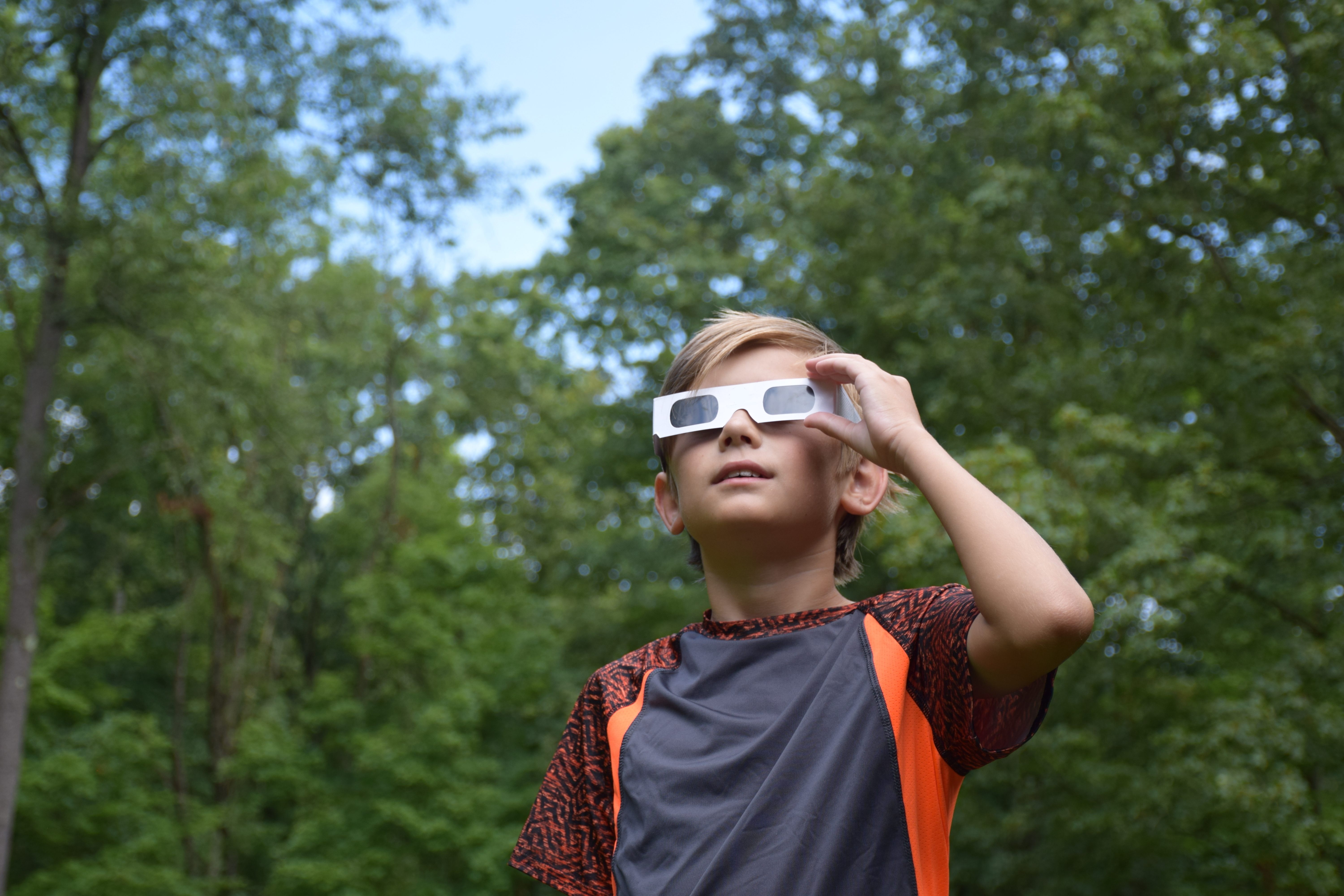 Eye safety is paramount when viewing the eclipse.