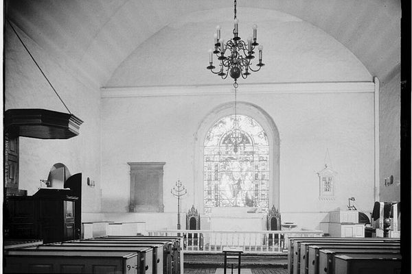 The interior of the old church.