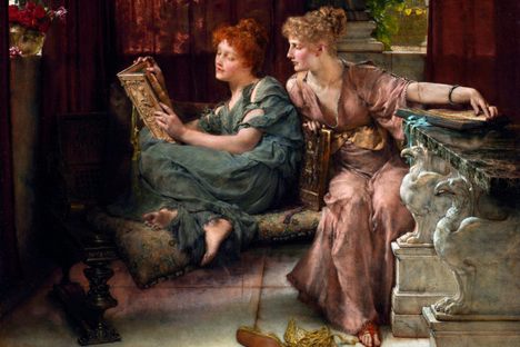 Comparison, 1892, by British-Dutch artist Sir Lawrence Alma-Tadema. 