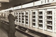 The Horn & Hardart Automat was a staple of urban dining in midcentury New York City. 
