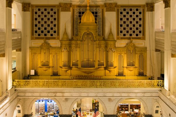 Detail of Wanamaker Organ.