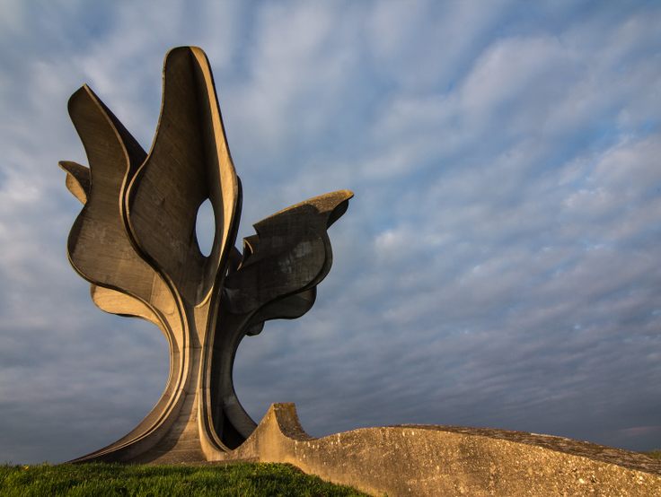 Stone Flower monument, Jasenovac, Croatia