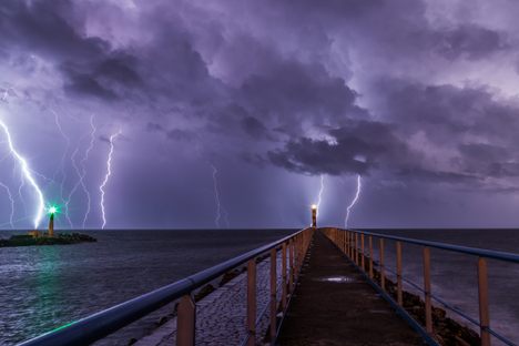 Sea lightning is on the rise. 