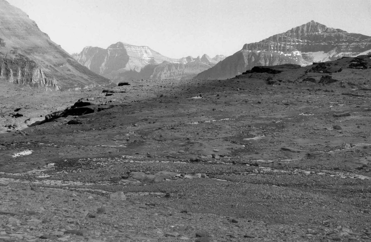 When Jerry DeSanto photographed the site of the former ice cave in 1988, there was hardly a trace of it.
