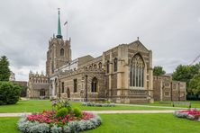 At Chelmsford Cathedral, the modern St Peter is visible in the center