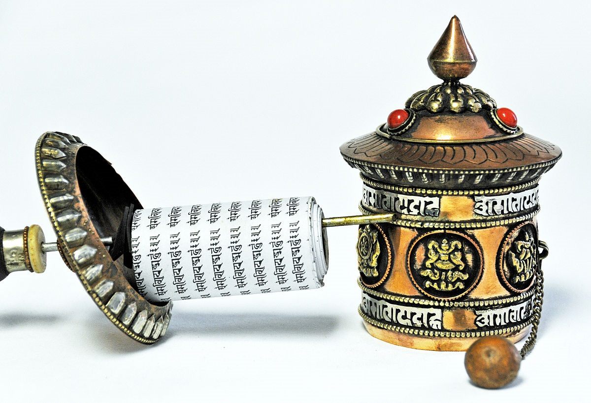 Tibetan prayer wheel, which were used to disguise and store secret messages in countries beyond Britain's reach.