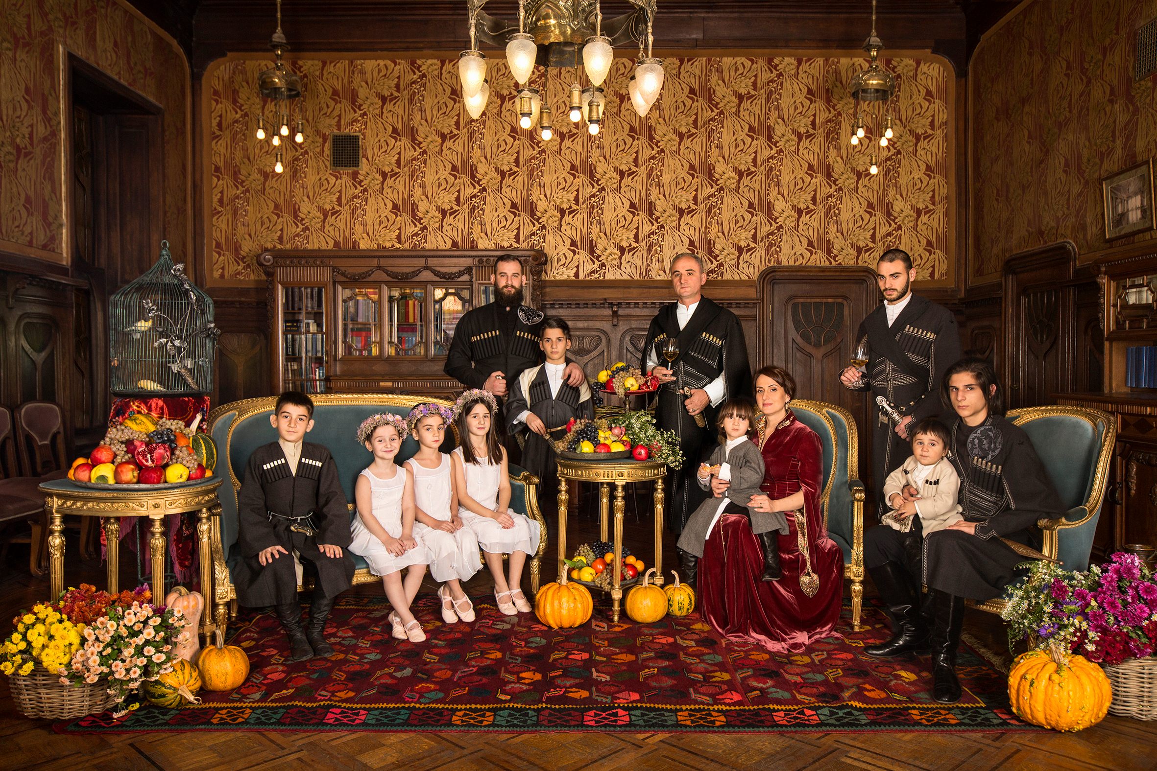 The Kurasbediani family, who owns the restaurant.