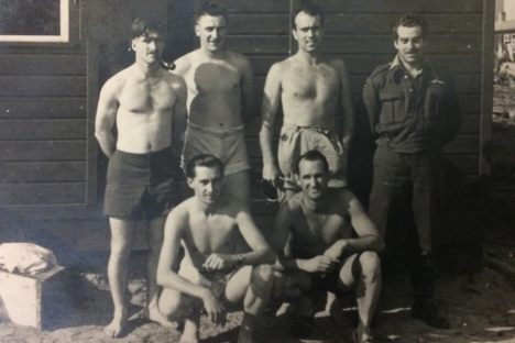 Some of the POWs at Stalag Luft III, from Vivian Phillips's journal.