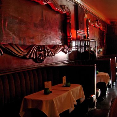 Wooden walls at the Green Mill