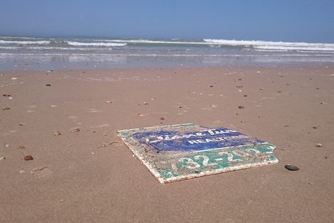 The sign, far from its intended audience.