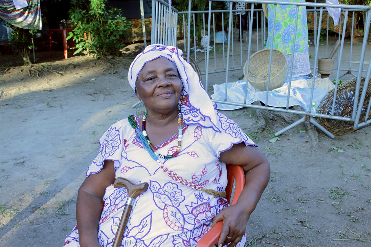 Senhora Juviani Viana is the leader of the matriarchal community.