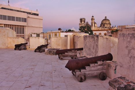 Cannons.