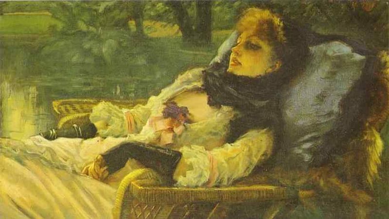 James Tissot's The Dreamer (Summer Evening), painted in 1871