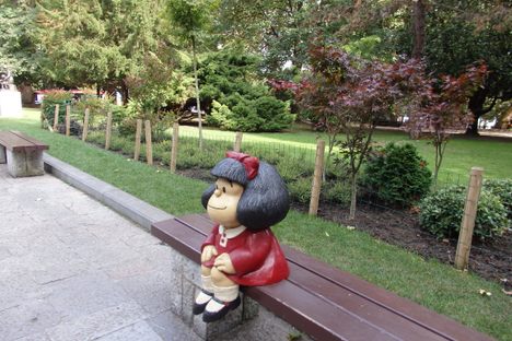Mafalda at campo San Francisco park , Oviedo 