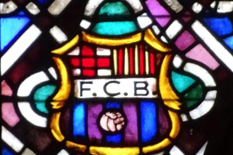 Barça Coat of Arms in Santa María del Mar.