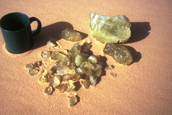 Libyan Desert Glass collected in the Great Sand Sea