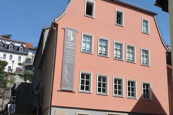 The building that housed the first kindergarten.