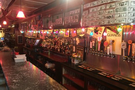 Bar of the dining car