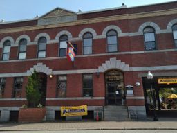 The building’s exterior