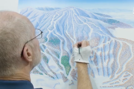 Meet the Artist Mapping Ski Slopes Around the World