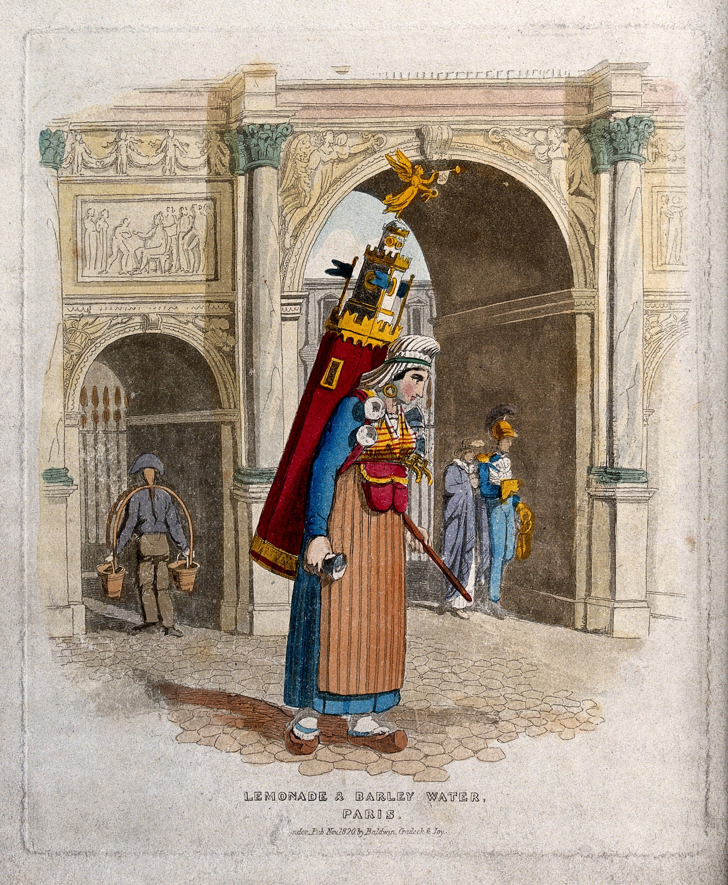 In 1820s Paris, this woman sells lemonade and barley water.