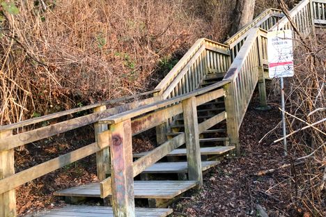 Bottom of the 1001 steps.