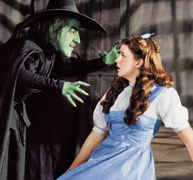 Even though Dorothy and the Wicked Witch of the West played enemies on screen, off screen Judy Garland and Margaret Hamilton became close friends.