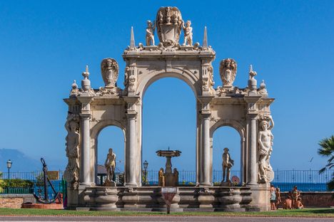 Fontana del Gigante at its current location.