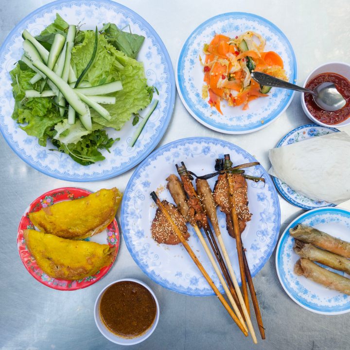A Vietnamese meal.