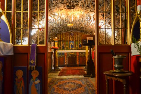 Medieval chapel in the undercroft of the tower.
