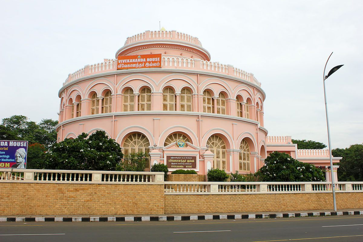 Vivekananda House, built for ice storage, in Chennai, India.