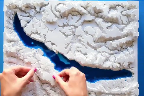 Watch Sheets of Paper Turn into a Topographical Map of Lake Baikal