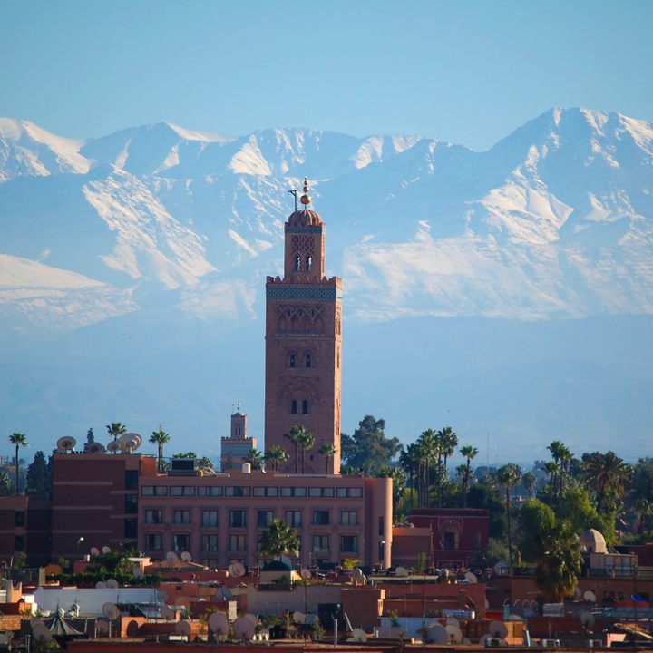 A view of Marrakech.