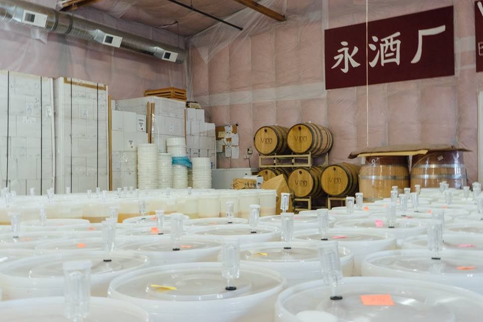 Inside Vinn Distillery.