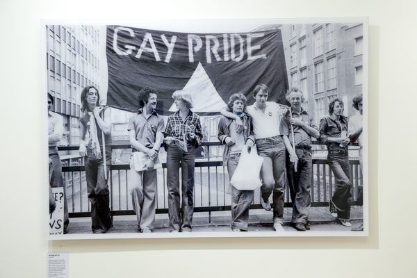 A photo in the main room at Queer Britain.