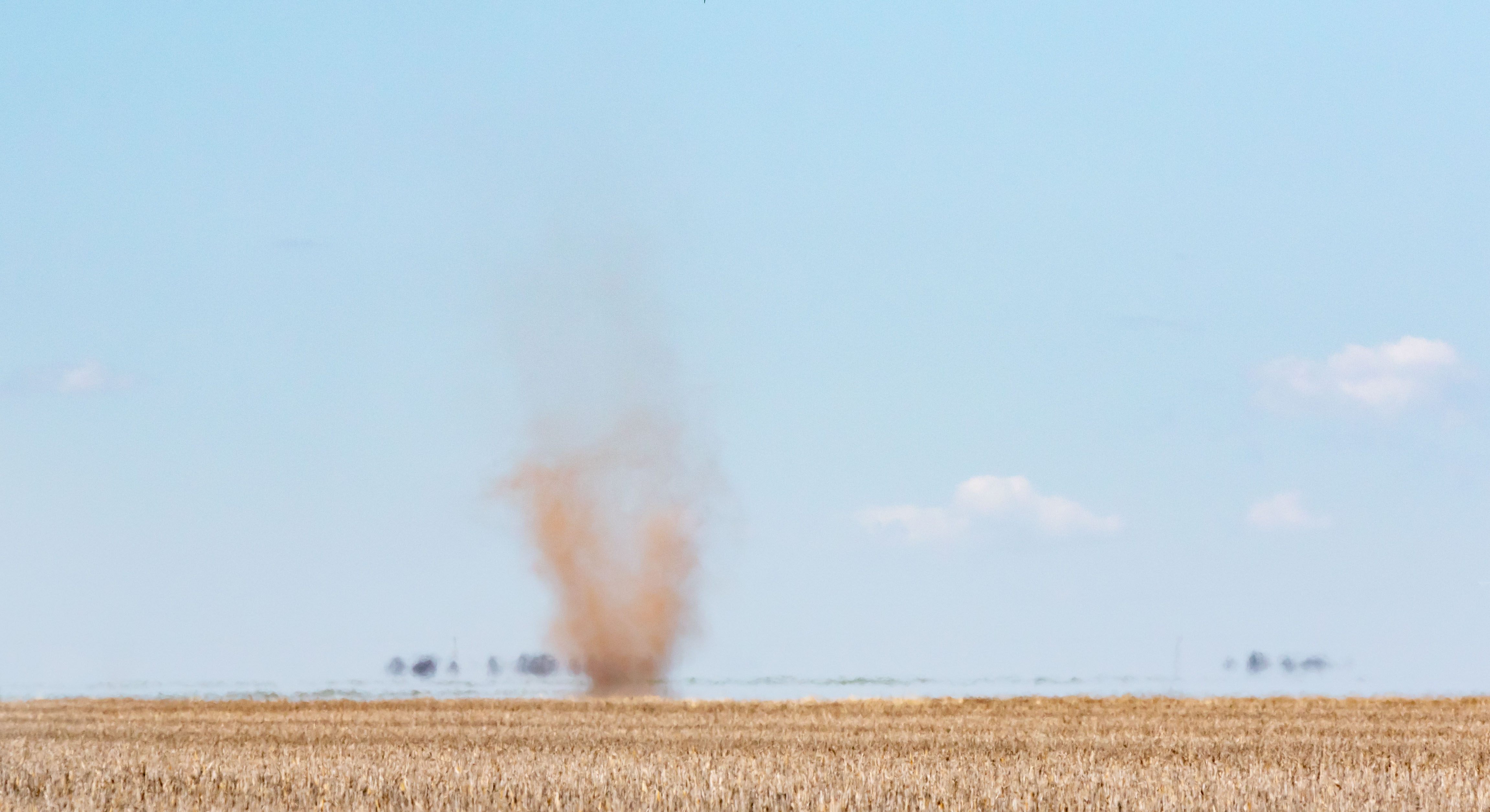 An Australian dust devil, which likely has nothing on one of its Martian counterparts.