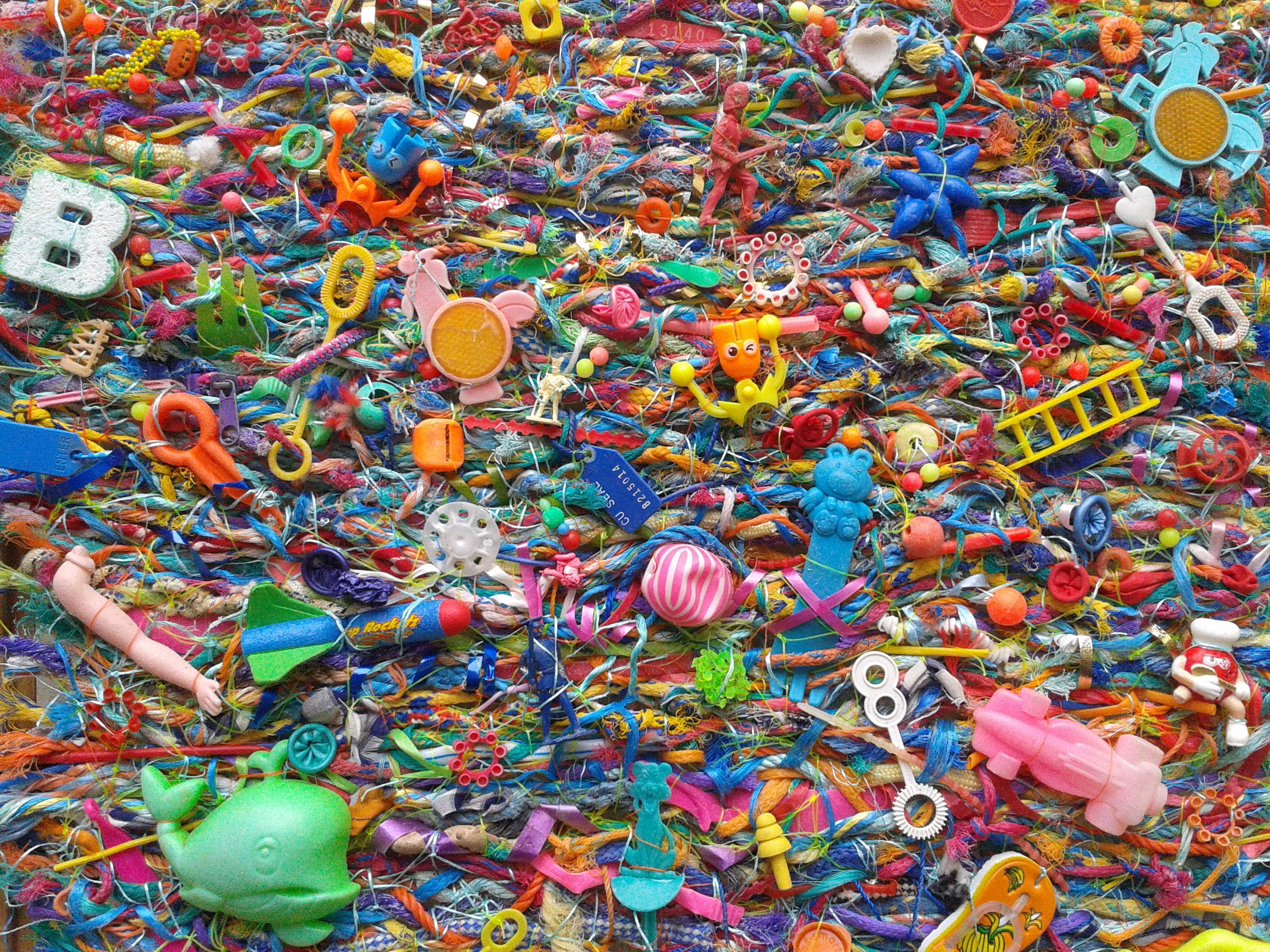 One of Jo Atherton's flotsam tapestries.