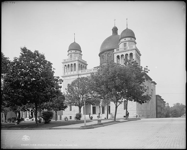 Eutaw Place Temple in Baltimore. Tiffany helped design the interiors.