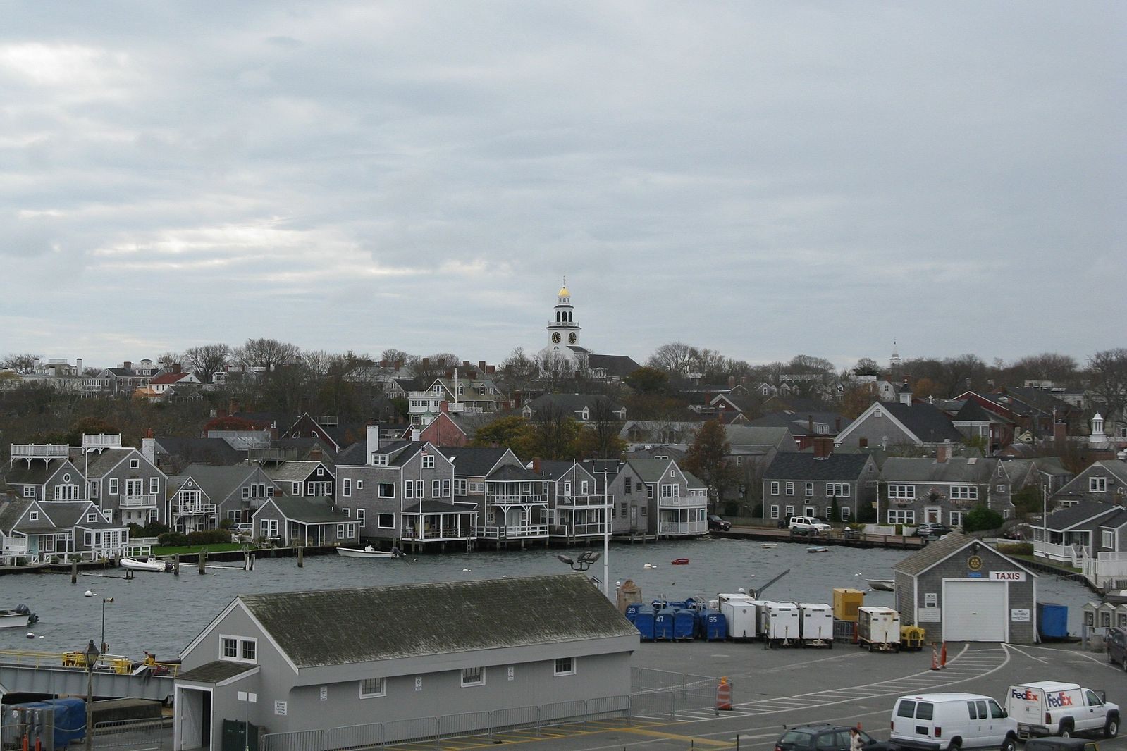 A bat's-eye view of the Nantucket skyline.