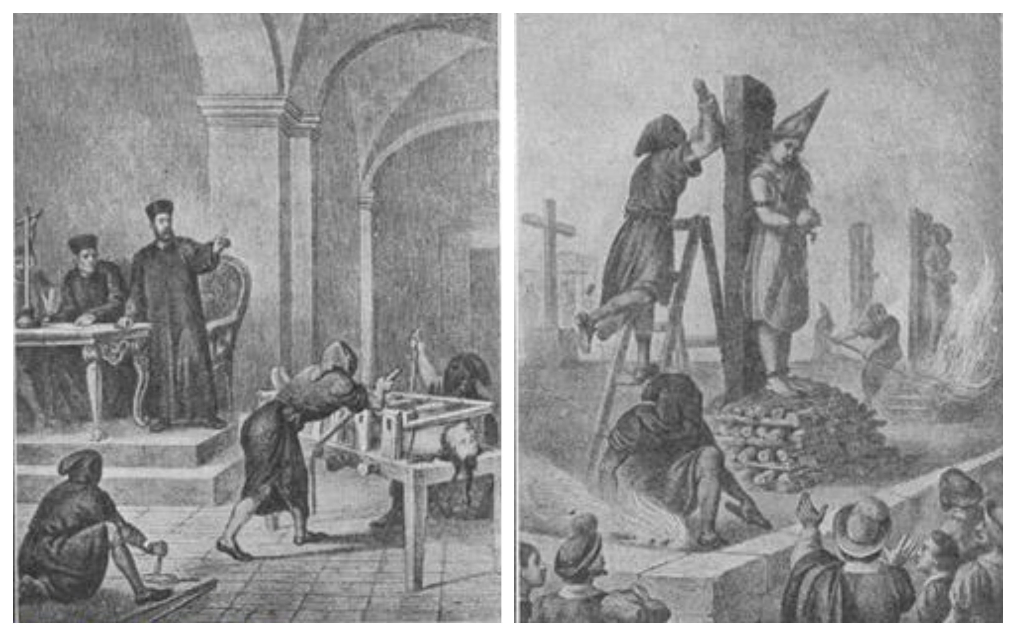 A later depiction of the 1596 torture and execution of women from the Carabajal family by the Inquisition in Mexico for covertly practicing Judaism.