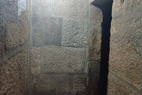 A doorway in the temple basement