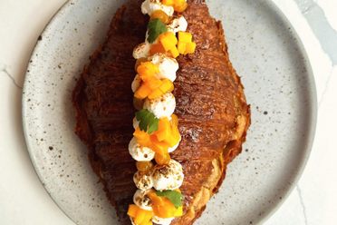 With macadamia cream and mango ganache, this croissant tastes like it just got back from a tropical vacation.