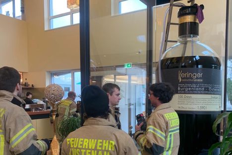 The world's largest wine bottle held 1,590 liters of Austrian red wine—until recently.