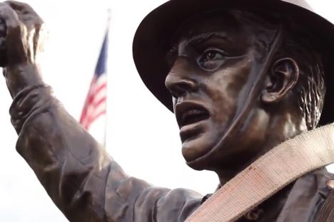 Viquesney's Spirit of the American Doughboy in Morehead, Kentucky, dedicated in 1929.