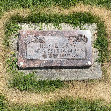 Someone (or something) has killed the grass around it for…reasons. 