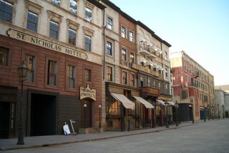 Set of Martin Scorsese's movie Gangs of New York in Cinecittà Studios