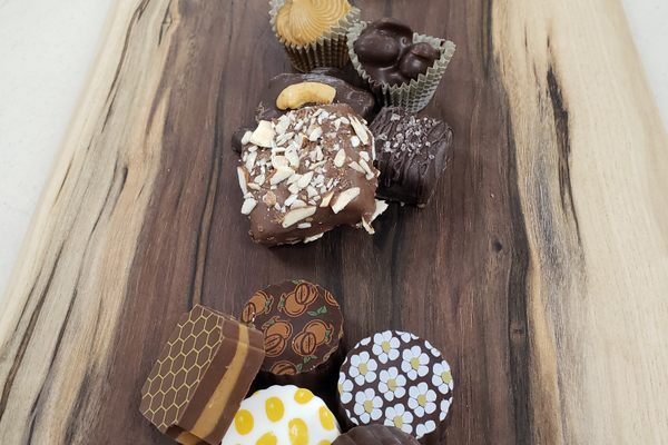 An assortment of artisan chocolates from Chocolates by Tina Marie. 